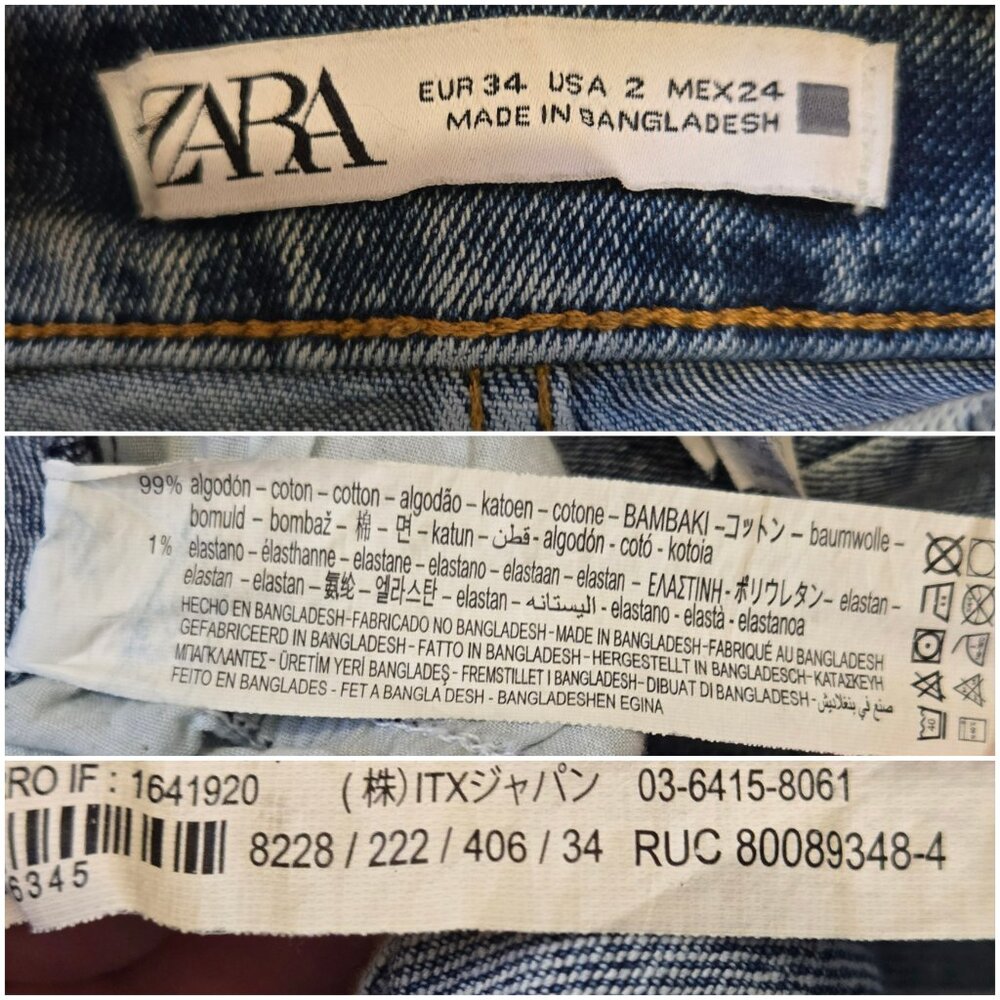 Rag & Bone -and- Zara Skinny Jean BUNDLE sizes 26/2/4 inseams 26-27.5 Denim Lot - Picture 16 of 16